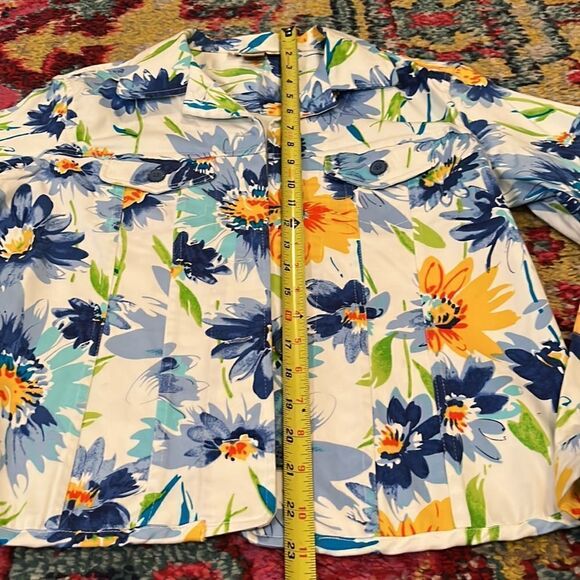Patrick Christopher Multi Color Floral Design Jacket  Small - Picture 6 of 14